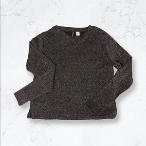 Black sparkly long sleeve shirt